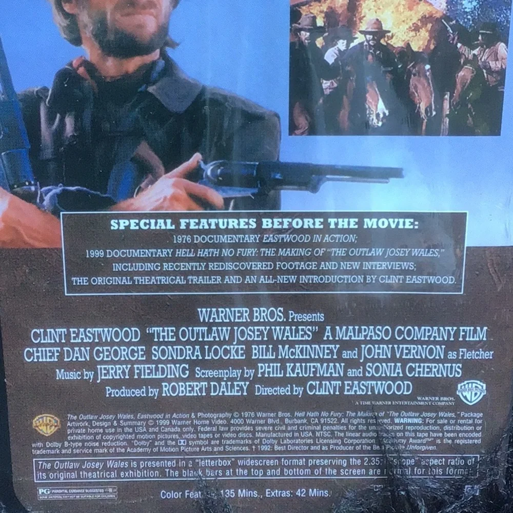 Sealed VHS “ The Outlaw Josey Wales”, 1976 Special Edition